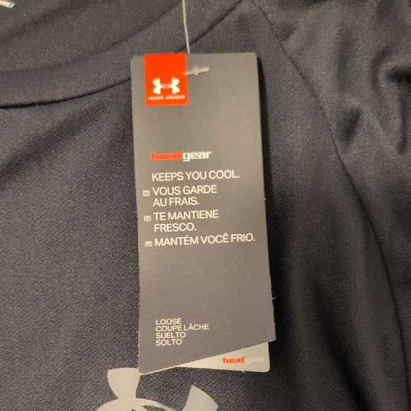 Under Armour Men's Black Short Sleeve Loose Tech Tee Heat Gear Size XL - Picture 4 of 7